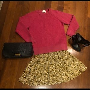 Wilfred pink merino wool knit sweater